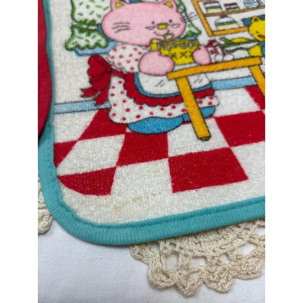 Vintage Playskool Terry Plastic Tie Neck Bibs 1990s I Love My Grandma /Grandpa